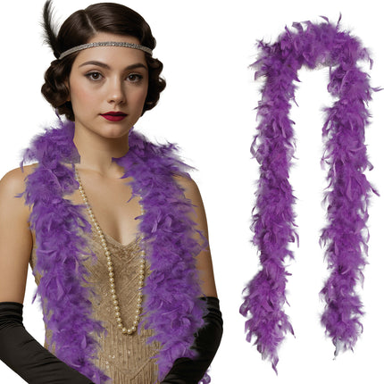 Pluma de boa, 80 gr morada