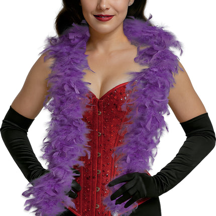 Pluma de boa, 80 gr morada