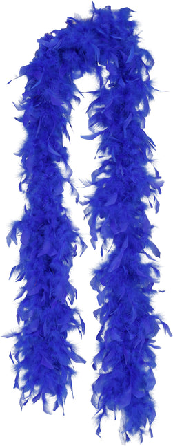 Pluma de boa, 80 gr azul