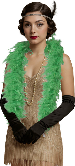 Pluma de boa, 80 gr verde