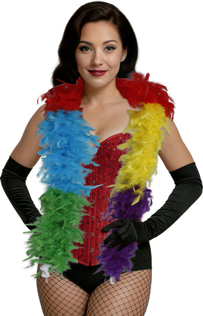 Boa pluma, 80 gr multicolor