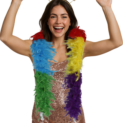 Boa pluma, 80 gr multicolor