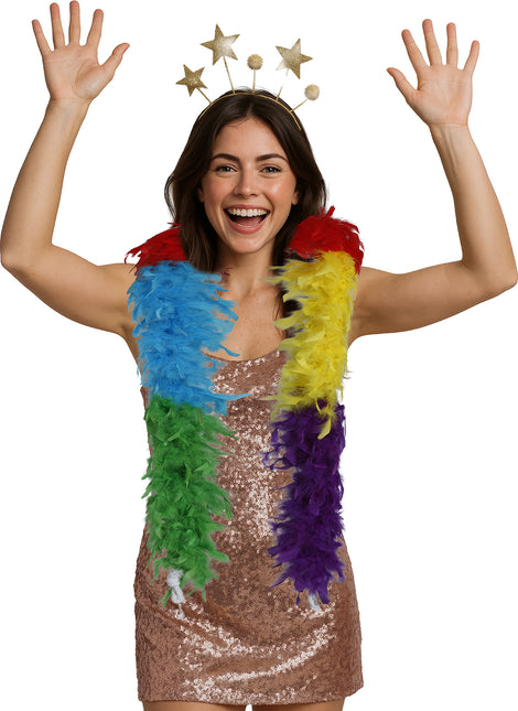 Boa pluma, 80 gr multicolor