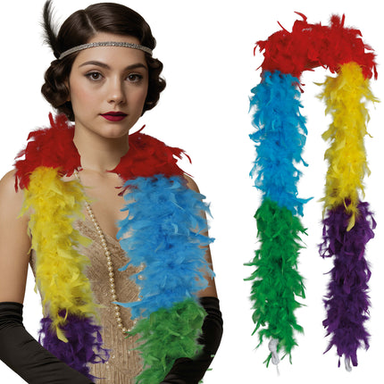Boa pluma, 80 gr multicolor