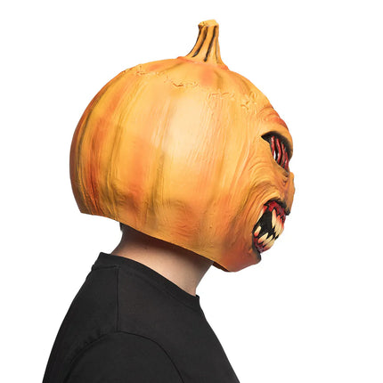 Máscara de látex para la cabeza «Monstruo de calabaza»