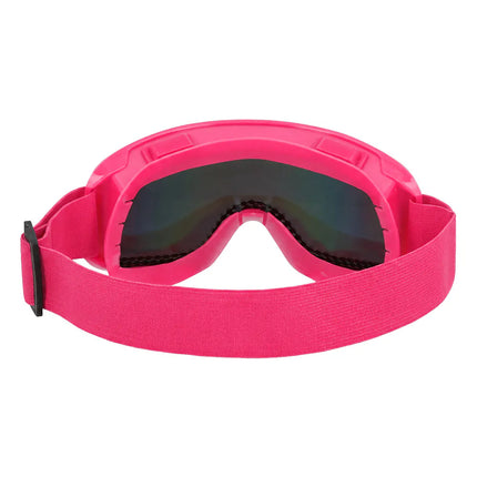 Gafas de esquí de fiesta Rave rosa neón UV