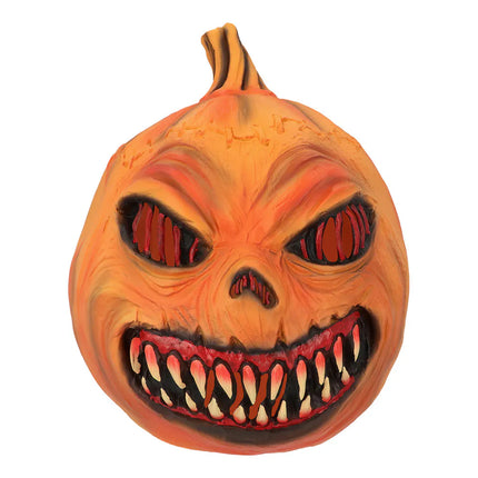Máscara de látex para la cabeza «Monstruo de calabaza»