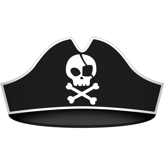Sombreros de fiesta piratas 6uds.