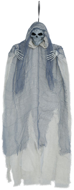 Muñeca Halloween Esqueleto Gris Con Capa