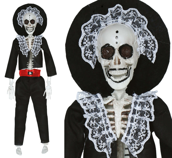 Muñeca Esqueleto Mariachi 40cm