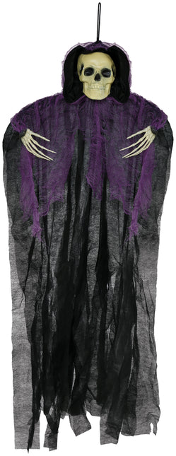 Halloween Esqueleto Negro Morado 90cm