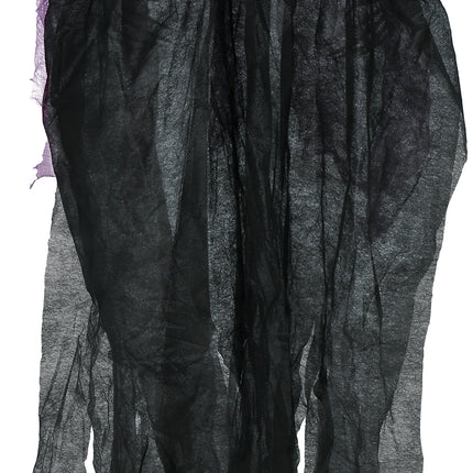 Halloween Esqueleto Negro Morado 90cm