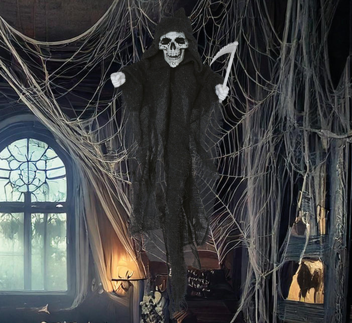 Muñeca de Halloween Esqueleto con Guadaña