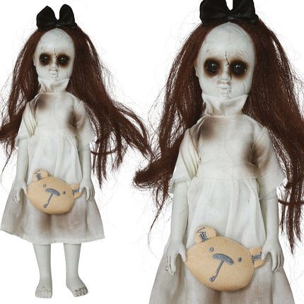 Halloween Muñeca Niña Con Peluche 30cm