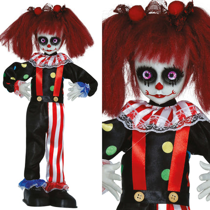 Muñeca de Halloween Payaso 40cm