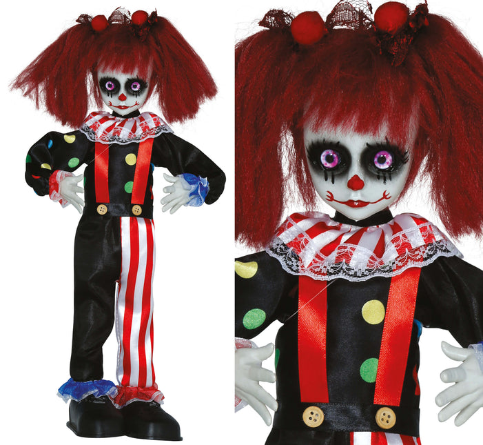 Muñeca de Halloween Payaso 40cm