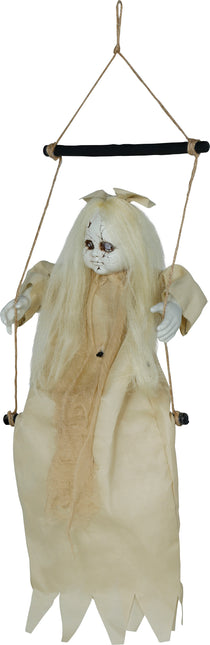 Muñeca De Halloween Con Luz Y Sonido 75cm