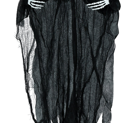 Muñeco de Halloween Diablo Esqueleto Con Luz Y Sonido 1,3m