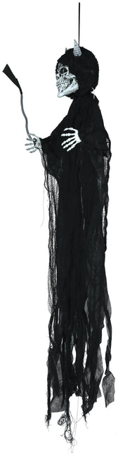 Muñeco de Halloween Diablo Esqueleto Con Luz Y Sonido 1,3m