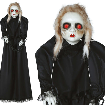 Muñeca de Halloween con Luz, Sonido y Movimiento 1,50m
