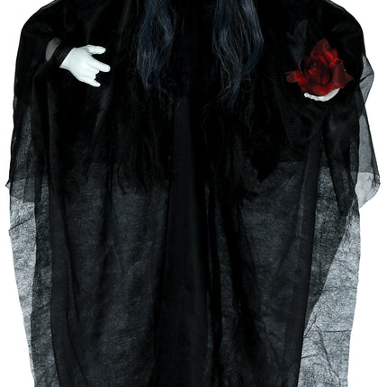 Muñeca De Halloween Con Luz Y Sonido 90cm