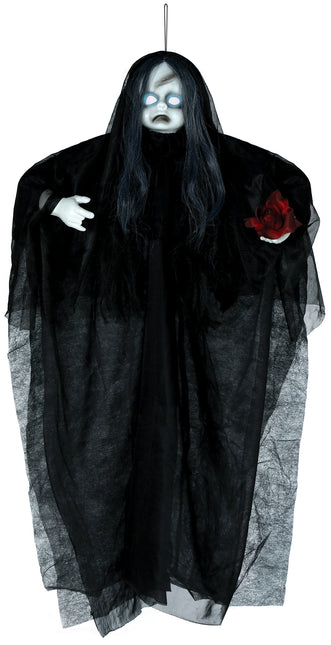 Muñeca De Halloween Con Luz Y Sonido 90cm