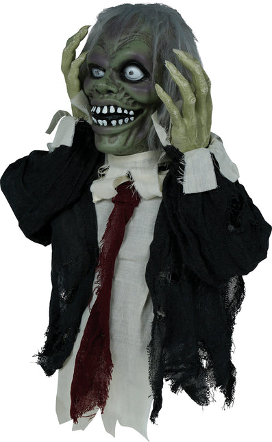 Muñeca Halloween Zombie Con Luz, Sonido Y Movimiento 55cm