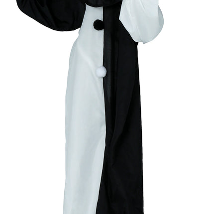 Muñeco Halloween Payaso Blanco Negro Con Luz Y Sonido 1,7m