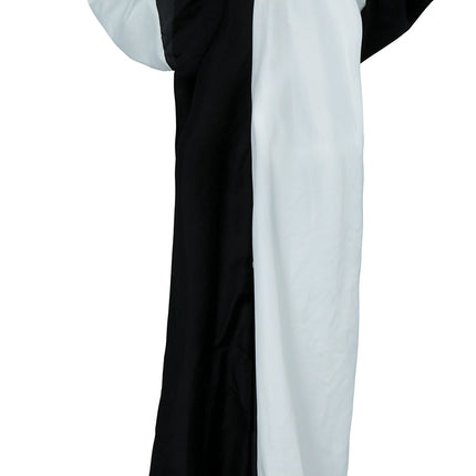 Muñeco Halloween Payaso Blanco Negro Con Luz Y Sonido 1,7m