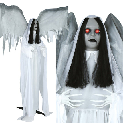 Muñeca de Halloween con Luz, Sonido y Movimiento 1,7m