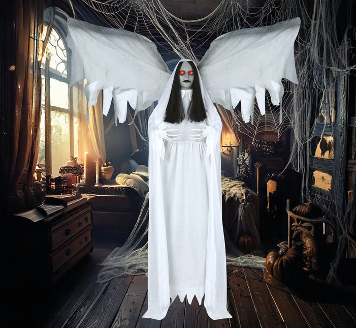 Muñeca de Halloween con Luz, Sonido y Movimiento 1,7m