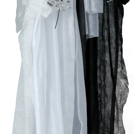 Muñeca Halloween Pareja Nupcial Con Luz Y Sonido 1,85m