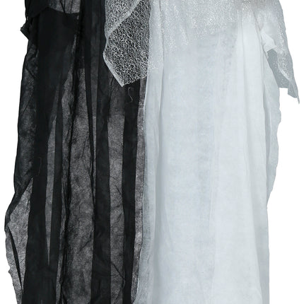 Muñeca Halloween Pareja Nupcial Con Luz Y Sonido 1,85m