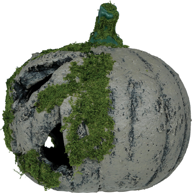 Calabaza de Halloween Musgo Con Luz 20cm
