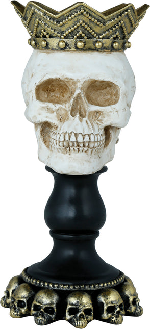 Portavelas Halloween Calavera 25cm