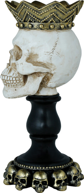 Portavelas Halloween Calavera 25cm