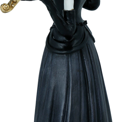 Halloween Esqueleto Mujer Con Violín 26cm