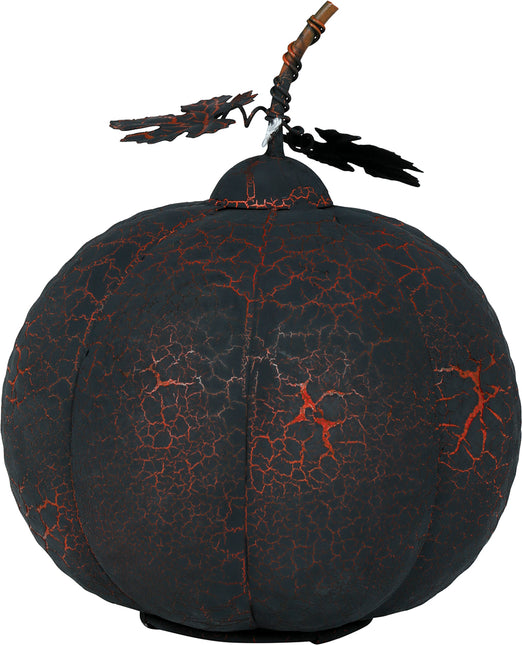 Decoración de Halloween Calabaza de metal con luz 20cm