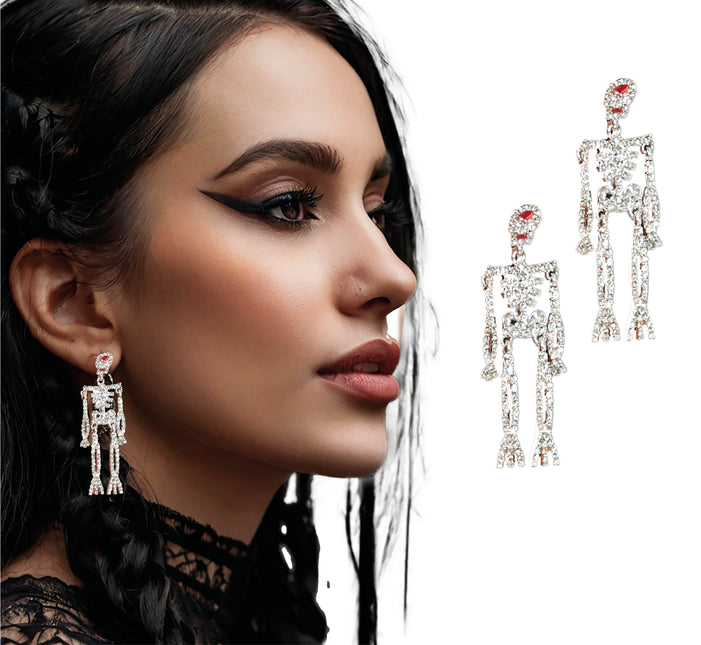 Pendientes Halloween Esqueleto 6,5cm
