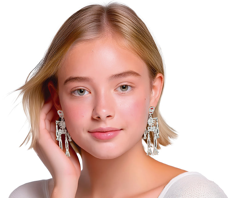 Pendientes Halloween Esqueleto 6,5cm
