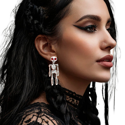 Pendientes Halloween Esqueleto 6,5cm