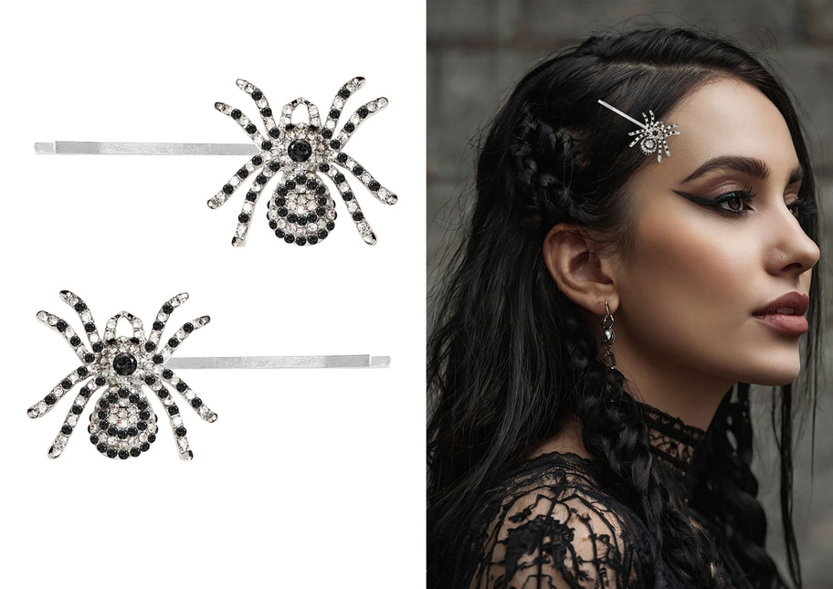 Horquillas de Halloween Araña 7,5cm 2pcs
