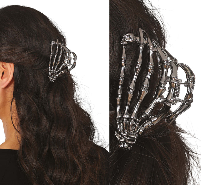 Pinza para el pelo Halloween Esqueleto 8,5cm