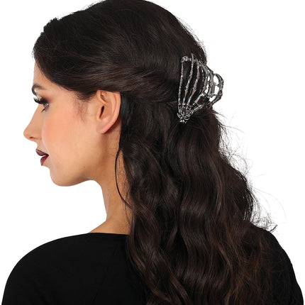 Pinza para el pelo Halloween Esqueleto 8,5cm