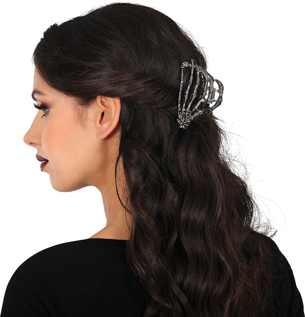Pinza para el pelo Halloween Esqueleto 8,5cm
