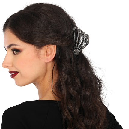 Pinza para el pelo Halloween Esqueleto 8,5cm