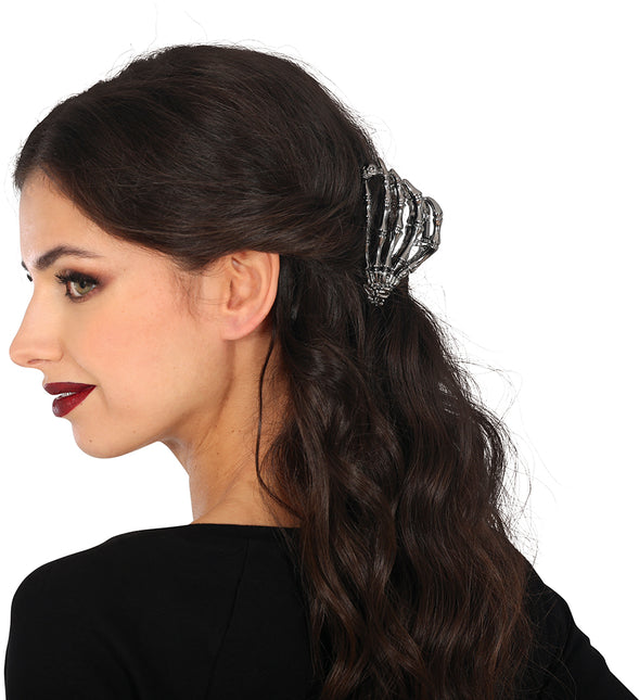 Pinza para el pelo Halloween Esqueleto 8,5cm