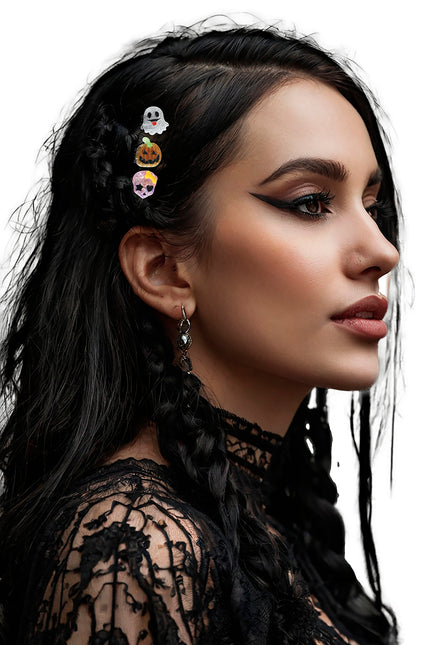 Horquillas Halloween Metal 3pcs
