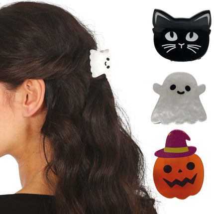 Pinza para el pelo de Halloween 3uds
