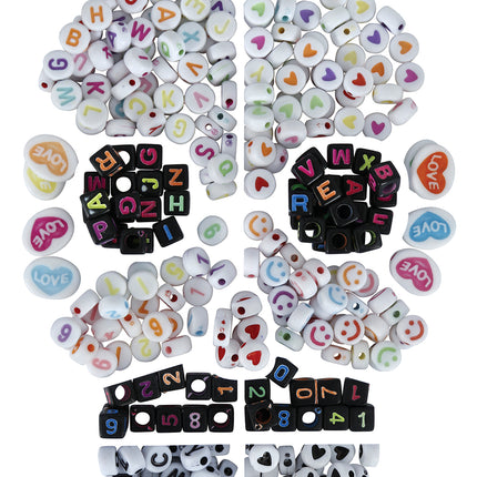 Kit de manualidades de Halloween Elaboración de pulseras Letras y números